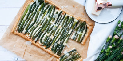 tarta z ricotta i szparagami