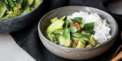 tajskie zielony curry z kurczakiem