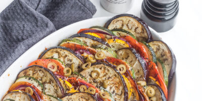 tian czyli warzywna zapiekanka z mozzarella