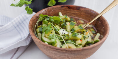 ogórki po azjatycku w slodko pikantnej zalewie