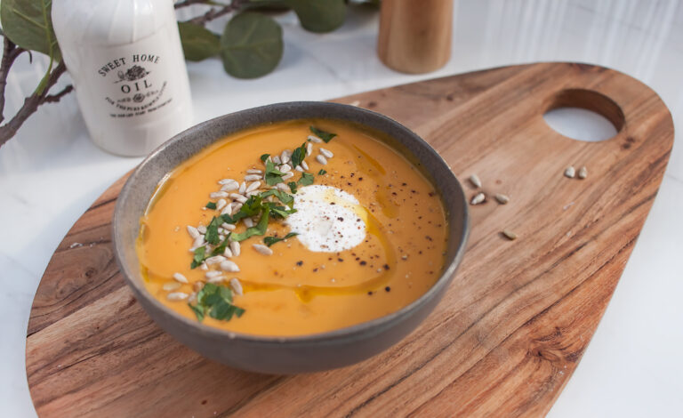 zupa krem z dyni pizmowej z jablkiem