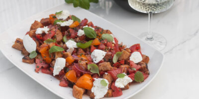 panzanella toskanska salatka z marynowanych pomidorów