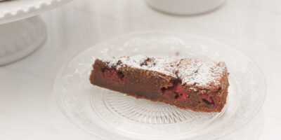 proste brownie z malinami I czekolada