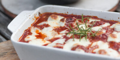 klopsiki w stylu włoskim z pomidorami i mozzarellą