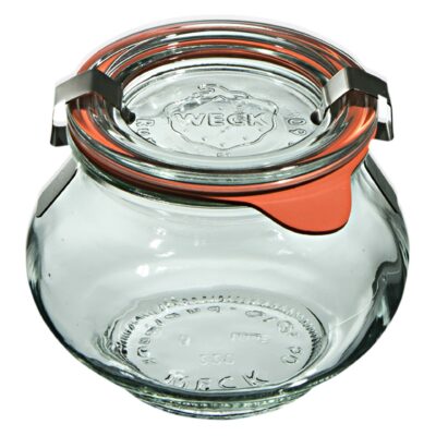 SŁOIK WECK DECO Z POKRYWKĄ, USZCZELKĄ I ZAPINKAMI 220 ml (12szt.)