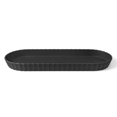 CZARNA TACA OWALNA MINERVA BLIM 37cm