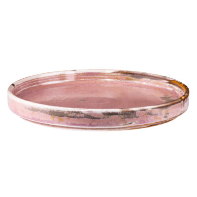 ZORZA PŁASKI TALERZ PORCELANOWY BRUDNY RÓŻ VERLO 18 cm