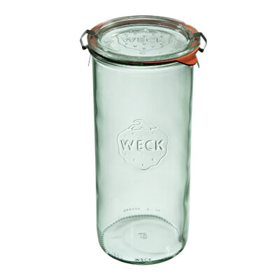 DUŻY SŁOIK Z POKRYWKĄ, USZCZELKĄ I ZAPINKAMI WECK 1500ml (6 szt.)