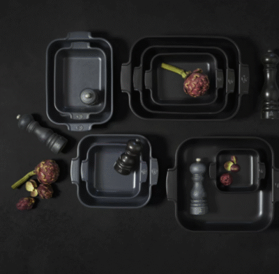 czarne kwadratowe naczynie do zapiekania peugeot appolia