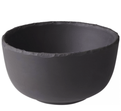 MINIMALISTYCZNA CZARNA MISKA BASALT