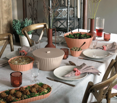 duża elegancka misa z pokrywką blim