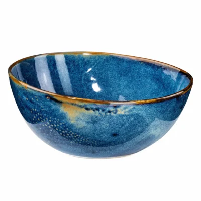 ASYMETRYCZNA PORCELANOWA MISA DEEP BLUE VERLO 26 cm