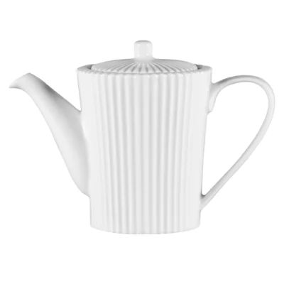 BIAŁY PORCELANOWY DZBANEK RYFLOWANY SPECTRA RAK SPECTRA