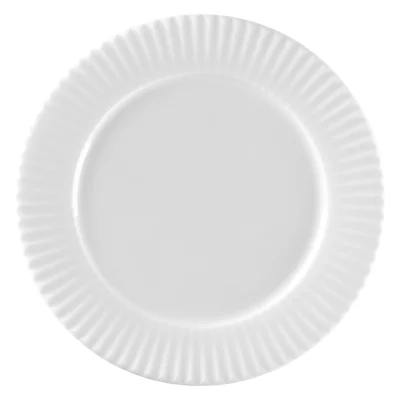 MAŁY PORCELANOWY TALERZ RYFLOWANY RAK SPECTRA 16 cm