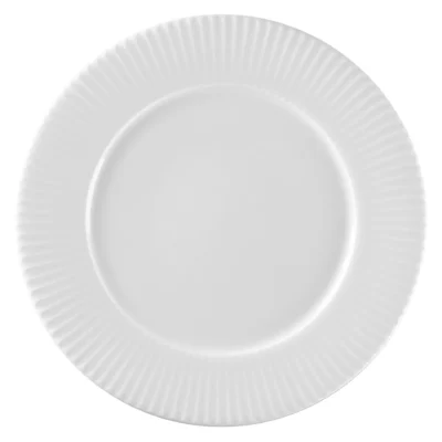 ŚREDNI PORCELANOWY TALERZ RYFLOWANY RAK SPECTRA 22 cm