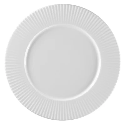 DUŻY PORCELANOWY TALERZ RYFLOWANY RAK SPECTRA 29 cm