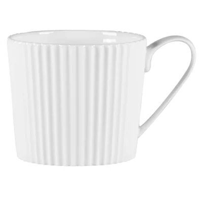 DUŻY PORCELANOWY KUBEK RYFLOWANY RAK SPECTRA 440 ml