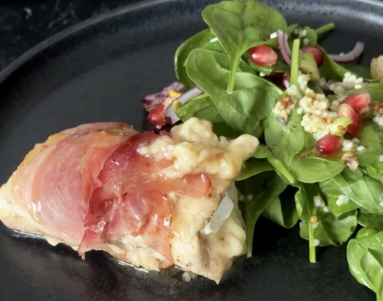 roladki z indyka z camembertem i zurawina