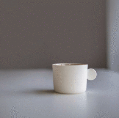 MINIMALISTYCZNA FILIŻANKA DO ESPRESSO ETER BEŻOWA 100 ml