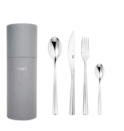 komplet srebrnych sztućcy verlo aglia
