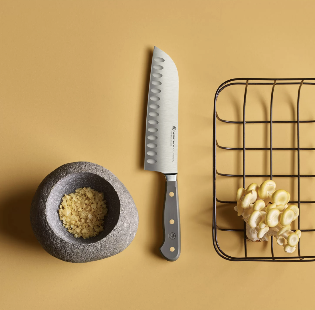 WÜSTHOF NÓŻ SANTOKU CLASSIC SZARY - obrazek 5