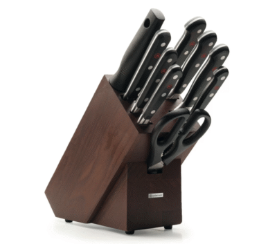 ORZECHOWY BLOK 9 NOŻY WUSTHOF CLASSIC
